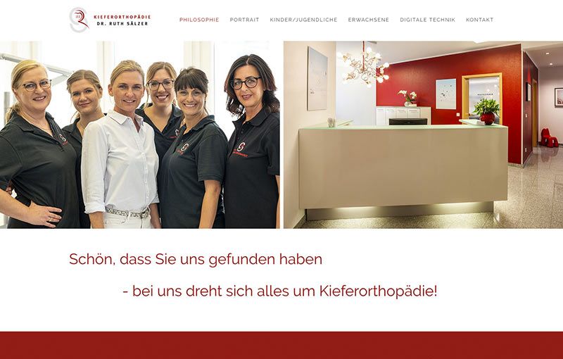 Webdesign Bielefeld - Dr. Ruth Sälzer Screenshot